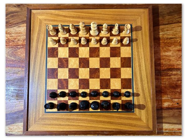 Full Staunton Boxwood Chess Set with Elegant Wooden Board & Original Box - Image 2